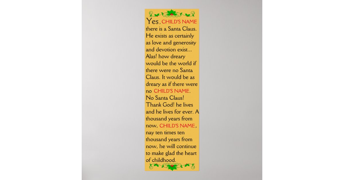 CUSTOMIZABLE Yes! There is a Santa Claus poster! Poster Zazzle