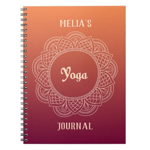 Customizable Yoga Journal