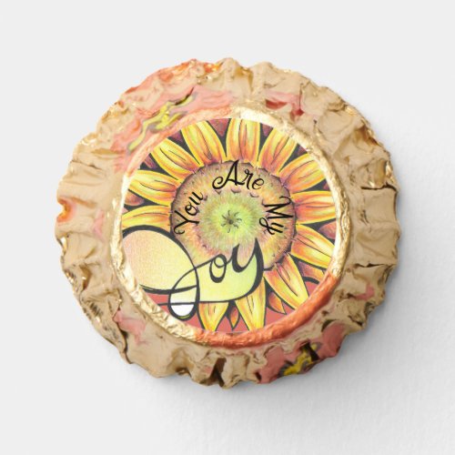 Customizable You Are My Joy Stylized Sunflower Reeses Peanut Butter Cups