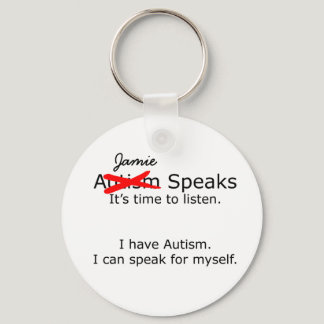 Customizable You Speak Autism Keychain