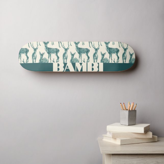 Customizable Young Deers Skateboard (Wall Art (Horz))