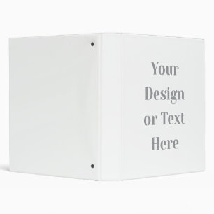 Customizable Your Design or Text Here Personalized 3 Ring Binder