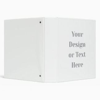 Customizable Your Design or Text Here Personalized 3 Ring Binder