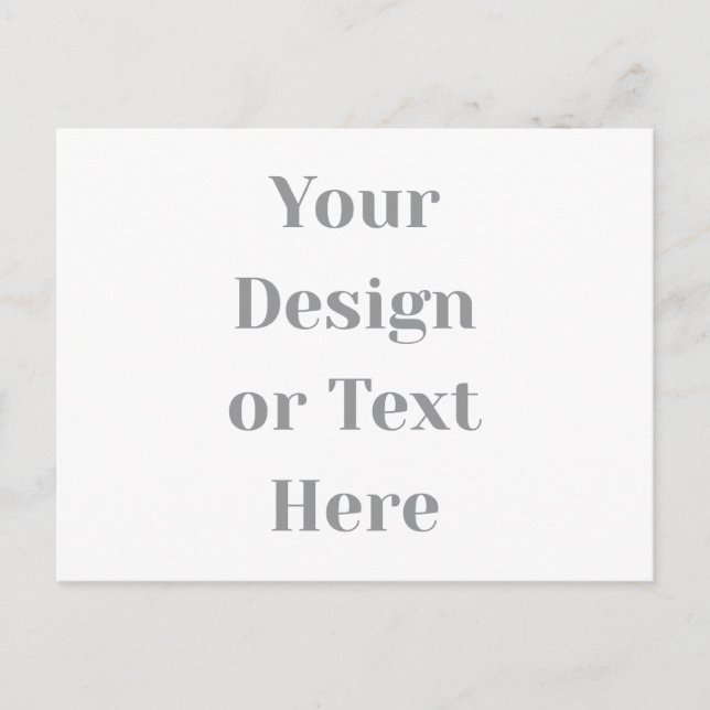 Customizable Your Design or Text Here Personalized Announcement Postcard (Front)