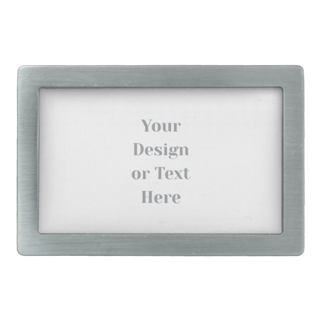 Customizable Your Design or Text Here Personalized Belt Buckle (Front)