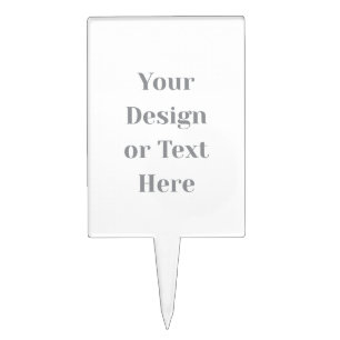 Customizable Your Design or Text Here Personalized Cake Topper