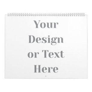 Customizable Your Design or Text Here Personalized Calendar