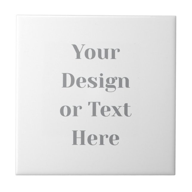 Customizable Your Design or Text Here Personalized Ceramic Tile (Front)