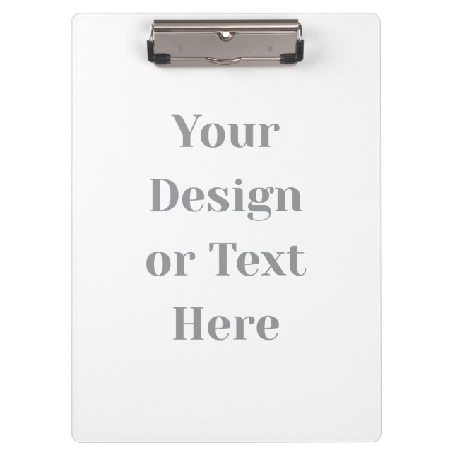 Customizable Your Design or Text Here Personalized Clipboard (Front)