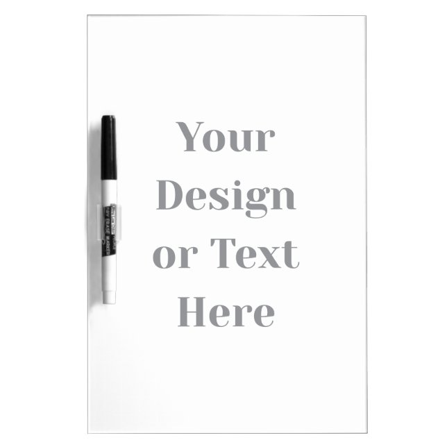 Customizable Your Design or Text Here Personalized Dry Erase Board (Front)