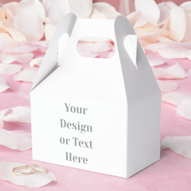Customizable Your Design or Text Here Personalized Favor Boxes (Wedding)