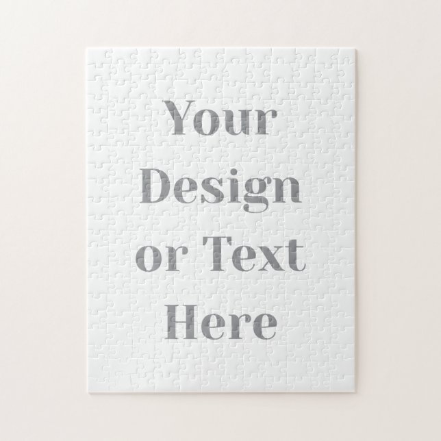 Customizable Your Design or Text Here Personalized Jigsaw Puzzle (Vertical)