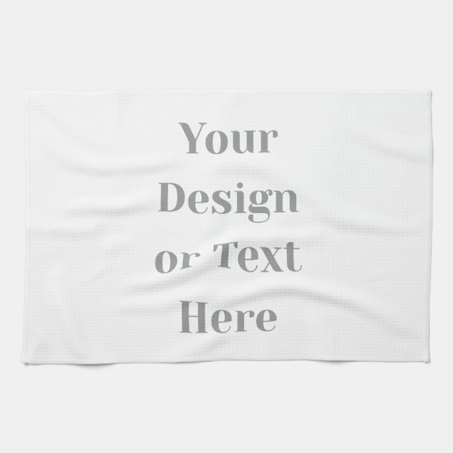 Customizable Your Design or Text Here Personalized Kitchen Towel (Horizontal)