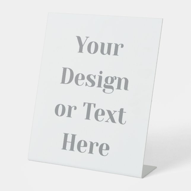 Customizable Your Design or Text Here Personalized Pedestal Sign (Front)