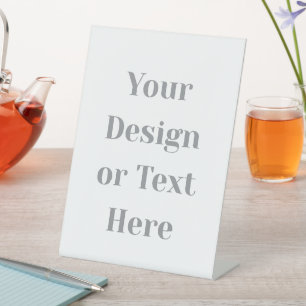 Customizable Your Design or Text Here Personalized Pedestal Sign
