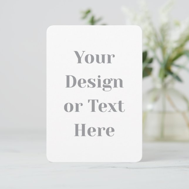 Customizable Your Design or Text Here Personalized RSVP Card (Standing Front)
