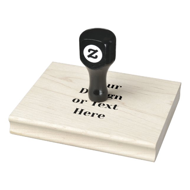 Customizable Your Design or Text Here Personalized Rubber Stamp (Stamp)