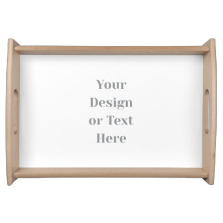 Customizable Your Design or Text Here Personalized Serving Tray