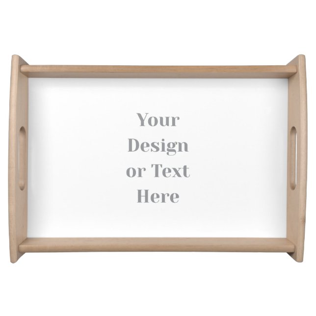 Customizable Your Design or Text Here Personalized Serving Tray (Front)