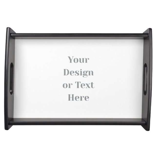 Customizable Your Design or Text Here Personalized Serving Tray (Front)