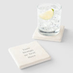 Customizable Your Design or Text Here Personalized Stone Coaster