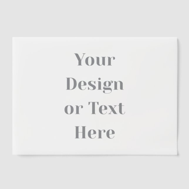 Customizable Your Design or Text Here Personalized Vellum Invitations (Front)
