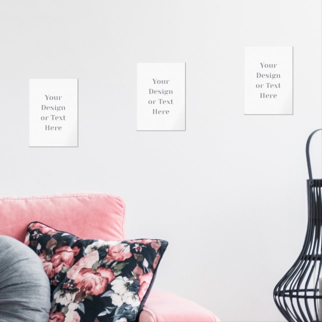 Customizable Your Design or Text Here Personalized Wall Art Sets (Livingroom)