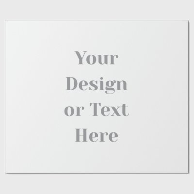 Customizable Your Design or Text Here Personalized Wrapping Paper