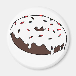 Customizable Your Favorite Doughnut With Sprinkles Magnet