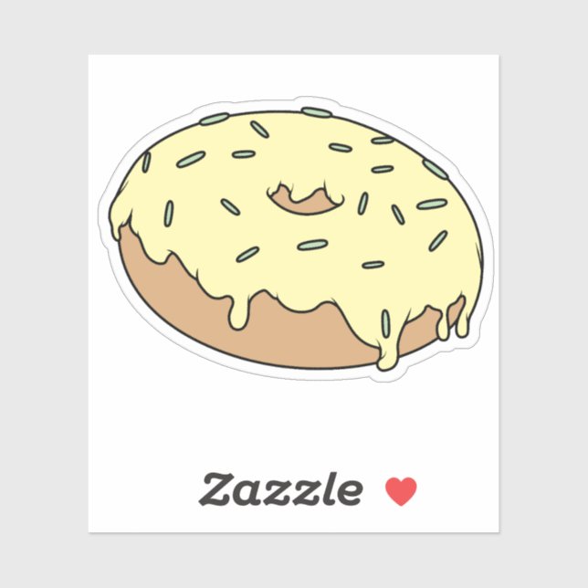 Customizable Your Favorite Doughnut With Sprinkles Sticker (Sheet)