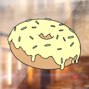 Customizable Your Favorite Doughnut With Sprinkles Window Cling