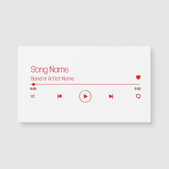 Customizable Your Favorite Music (Front)