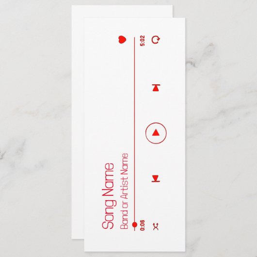 Customizable Your Favorite Music (Front/Back)