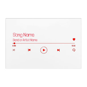 Customizable Your Favorite Music Acrylic Print