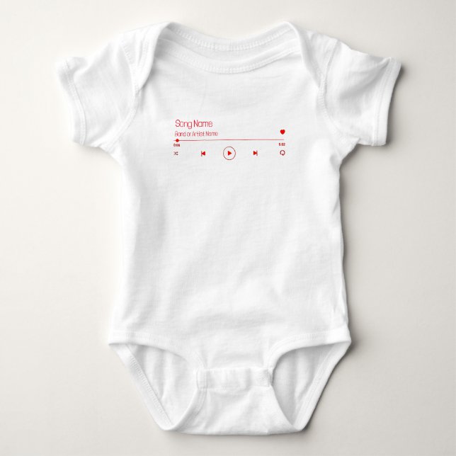 Customizable Your Favorite Music Baby Bodysuit (Front)