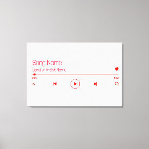 Customizable Your Favorite Music Canvas Print