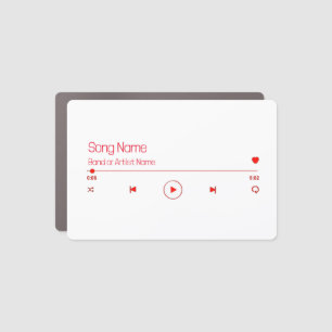 Customizable Your Favorite Music Car Magnet