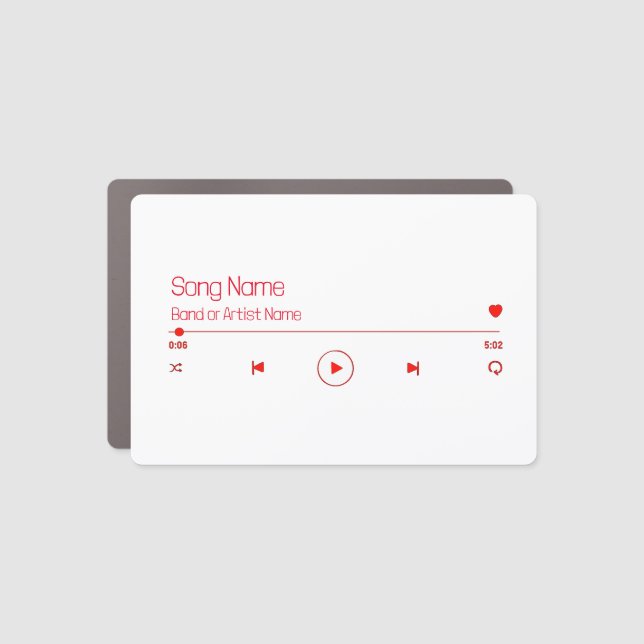 Customizable Your Favorite Music Car Magnet (Front)