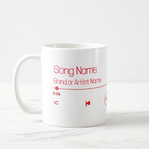 Customizable Your Favorite Music Coffee Mug