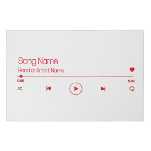 Customizable Your Favorite Music Faux Canvas Print
