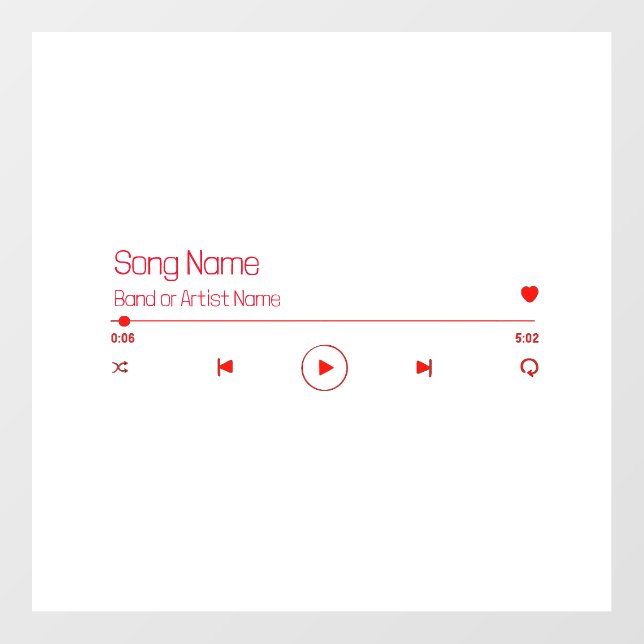 Customizable Your Favorite Music Floor Decals (Front)