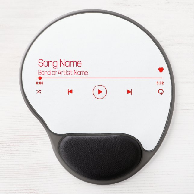 Customizable Your Favorite Music Gel Mouse Pad (Front)