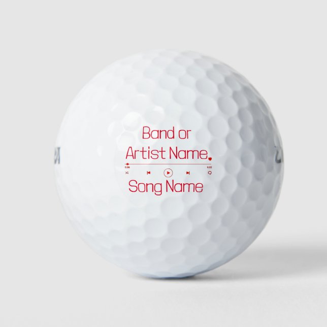 Customizable Your Favorite Music Golf Balls (Front)