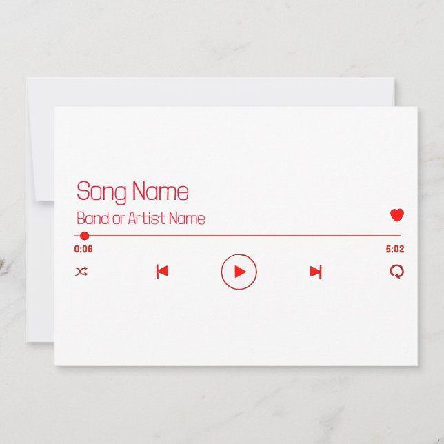 Customizable Your Favorite Music Holiday Card (Front)