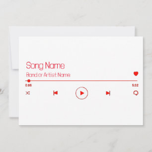 Customizable Your Favorite Music Holiday Card