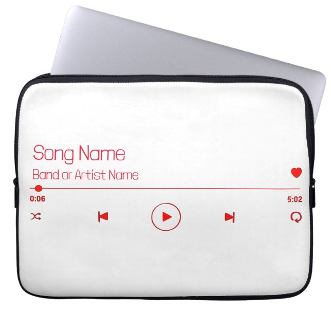 Customizable Your Favorite Music Laptop Sleeve (Front)