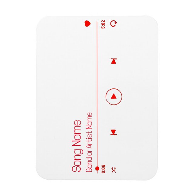 Customizable Your Favorite Music Magnet (Vertical)