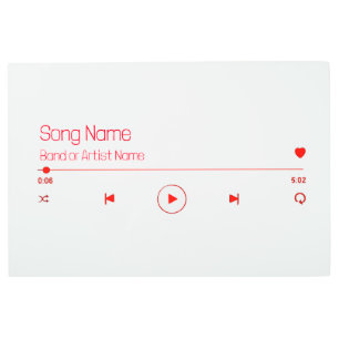 Customizable Your Favorite Music Metal Print