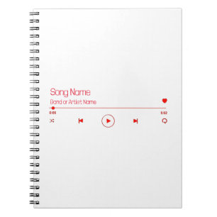 Customizable Your Favorite Music Notebook
