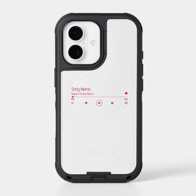 Customizable Your Favorite Music Otterbox iPhone Case (Back)
